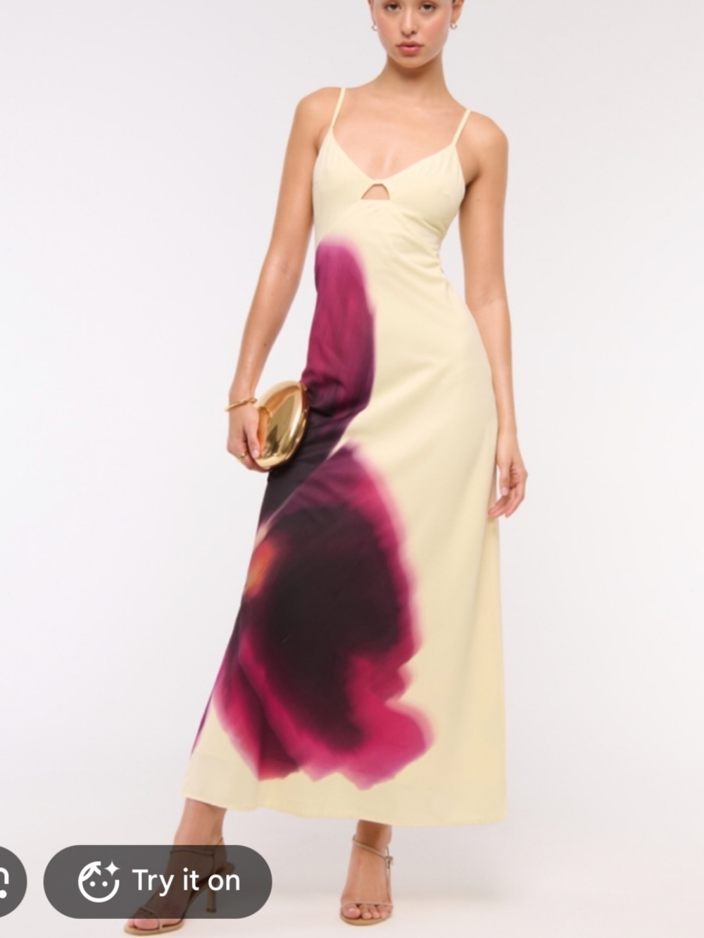 Abercrombie & Fitch - The A&F Julia Slip Cutout Maxi dress